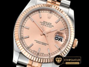 RDJ0306A - Datejust 36mm Flt RGSS Rose GoldStk ARF Asia SH3135 - 01.jpg